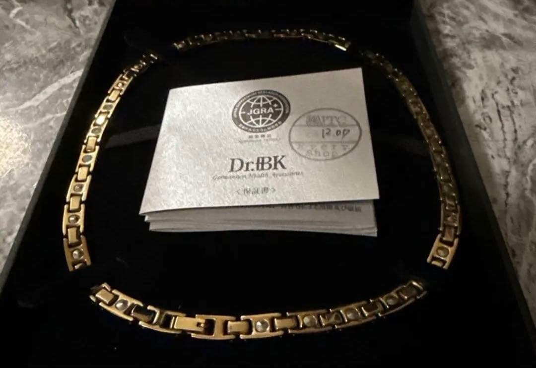 紫陽花 Dr.＋BK ゲルマニウムネックレス ゴールド