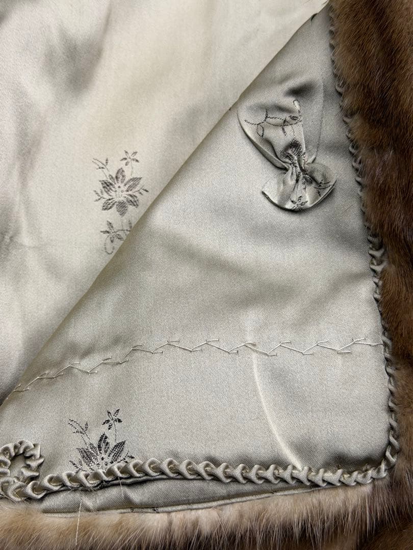 美品　SAGA MINKブラウン毛皮ジャケット