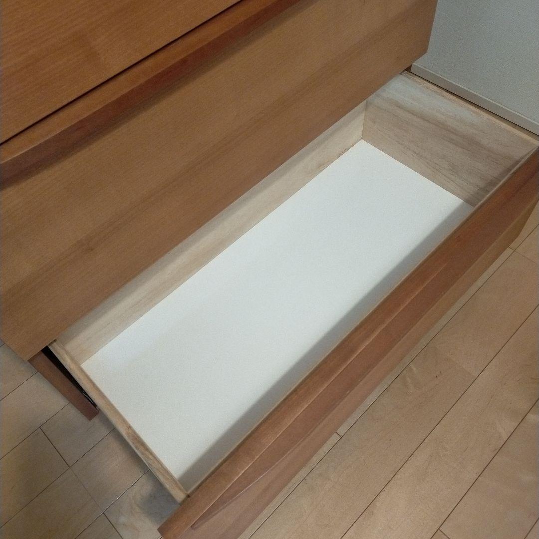 並文鳥●unico LUNE ウニコ　ルーン　5段チェスト【廃盤品】