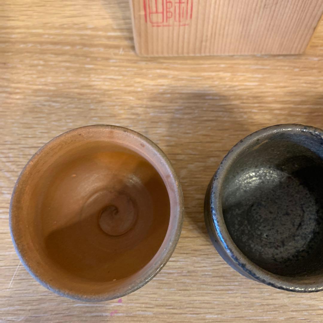 備前焼　陶古 三色酒吞       83