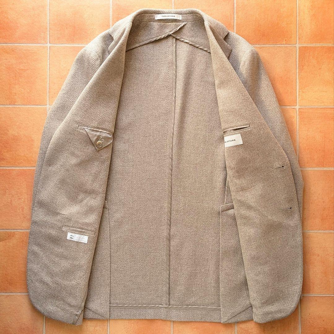 【現行モデル】TAGLIATORE ジャケット グレージュ フランネル 48