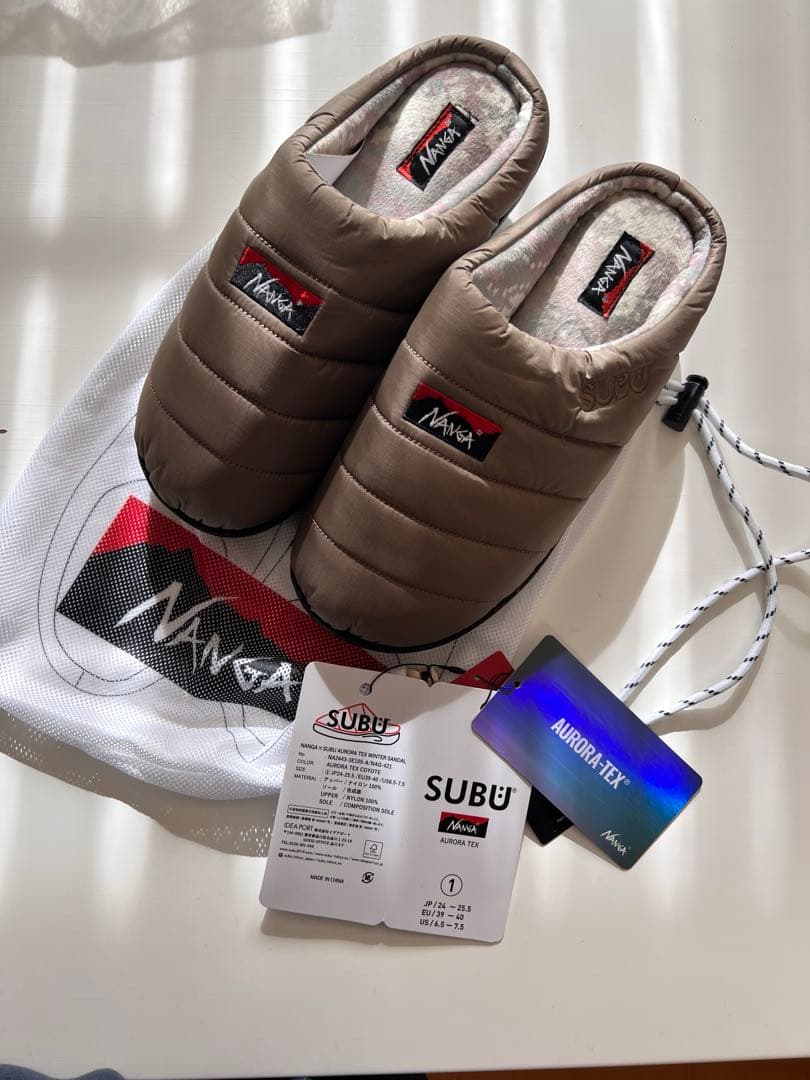 NANGA SUBU AURORA TEX WINTER SANDAL コヨーテ