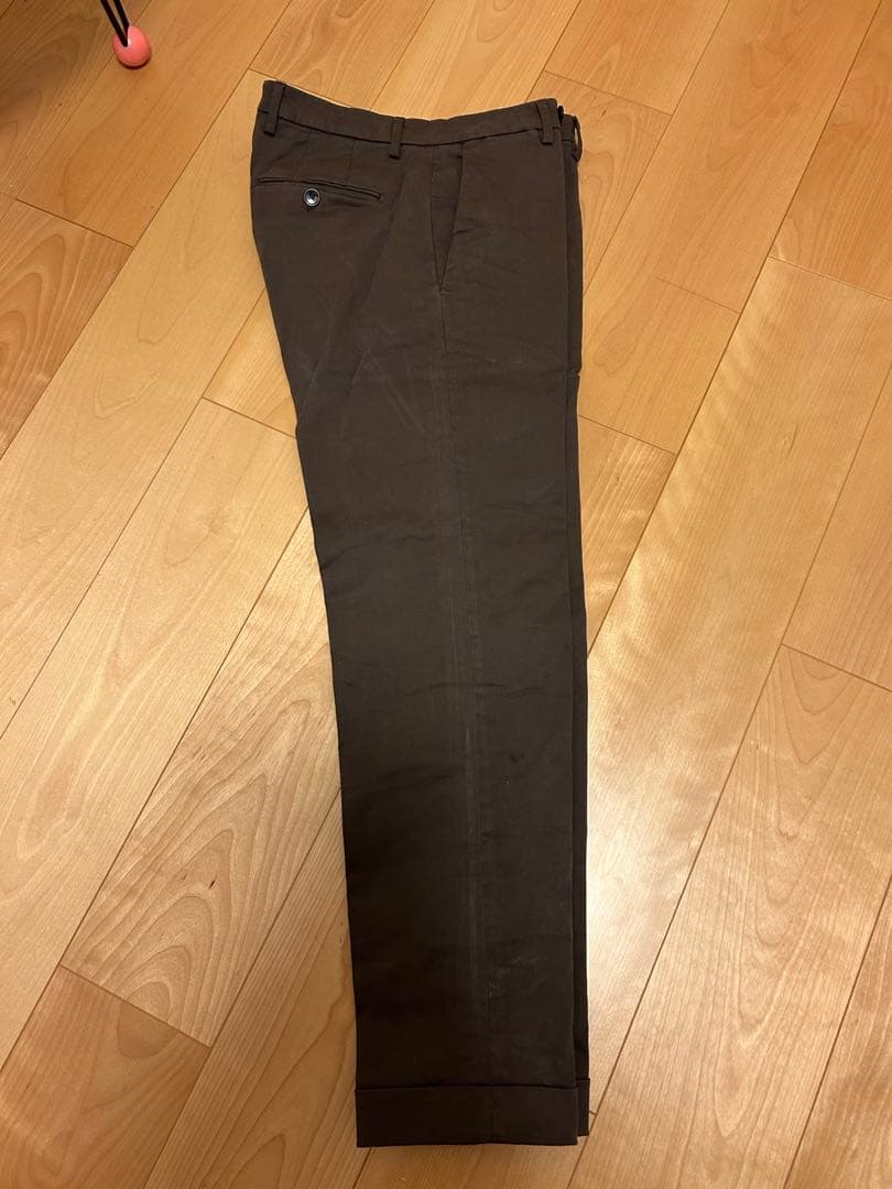 BRIGLIA1949（ブリリア1949）テーパードパンツ46:ダークブラウン