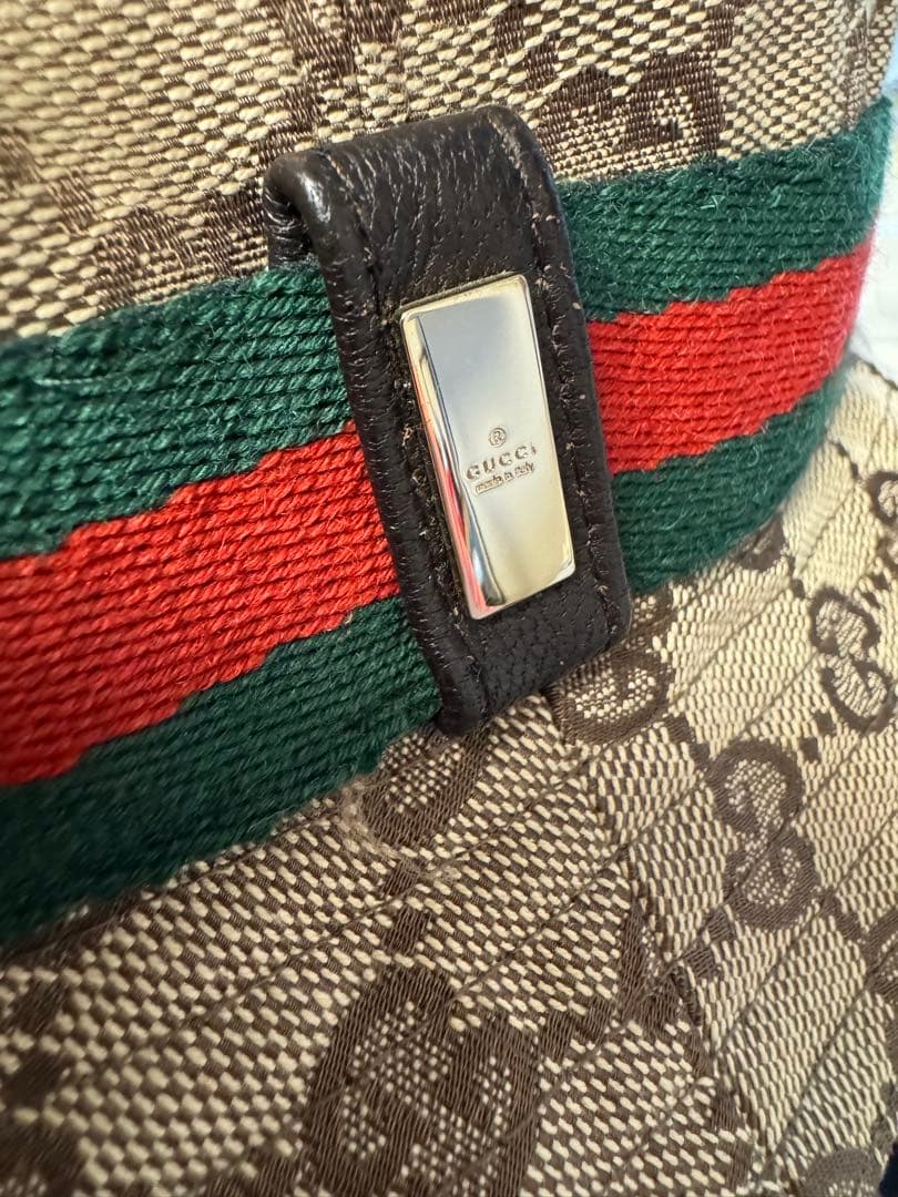 【まーくん】正規品 美品 GUCCI グッチ GGパターン バケット