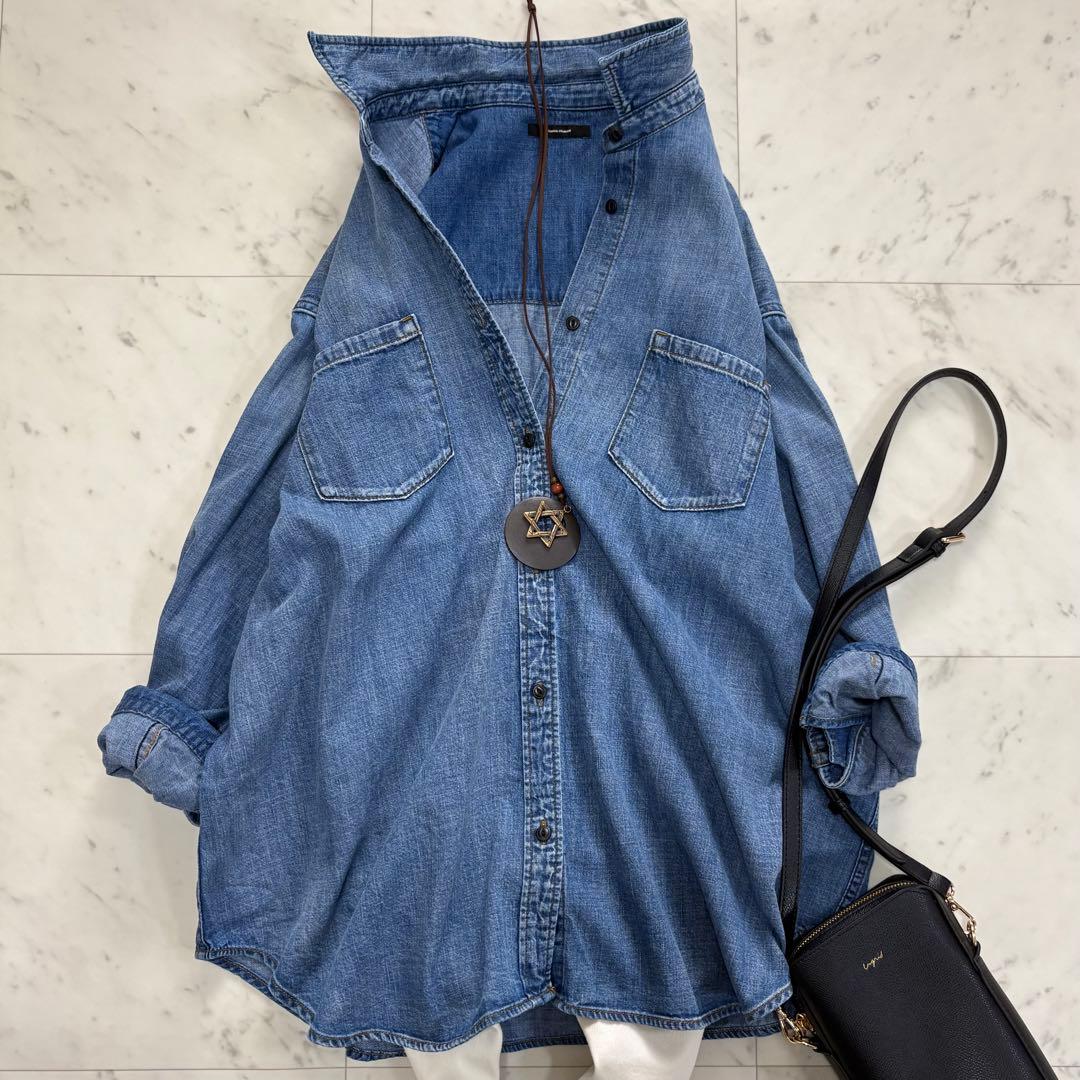 美品✨ジャーナルスタンダード　ライトオンスデニムシャツ　ゆったり　2025AW