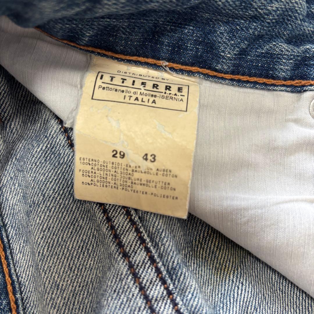 ドルガバ ウォッシュド ダメージ チェーン デニムパンツ