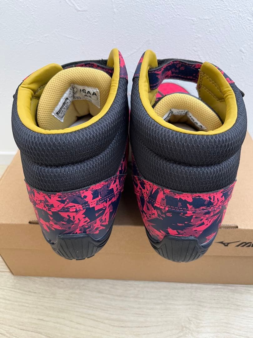 ミズノ ハイカット安全靴 限定色 (レッド×ゴールド, 26.5 cm)