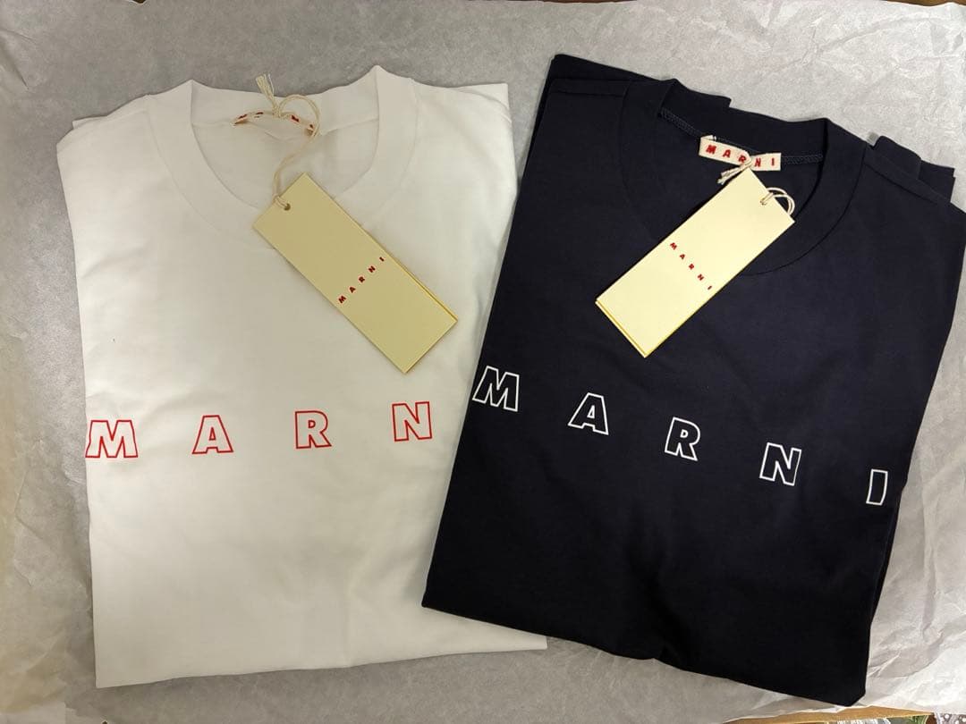 MARNI キッズ ロゴ Tシャツ ホワイト 14Y