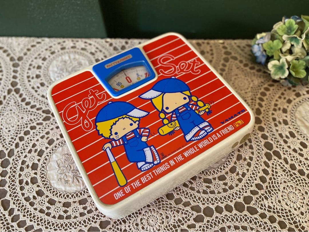希少 サンリオ パティ＆ジミー 体重計 ヘルスメーター 1976