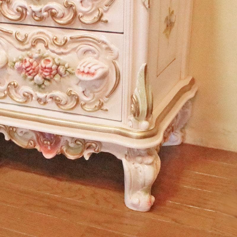 クイーンBee　ロココ テレビボード 140cm クラック仕上げ