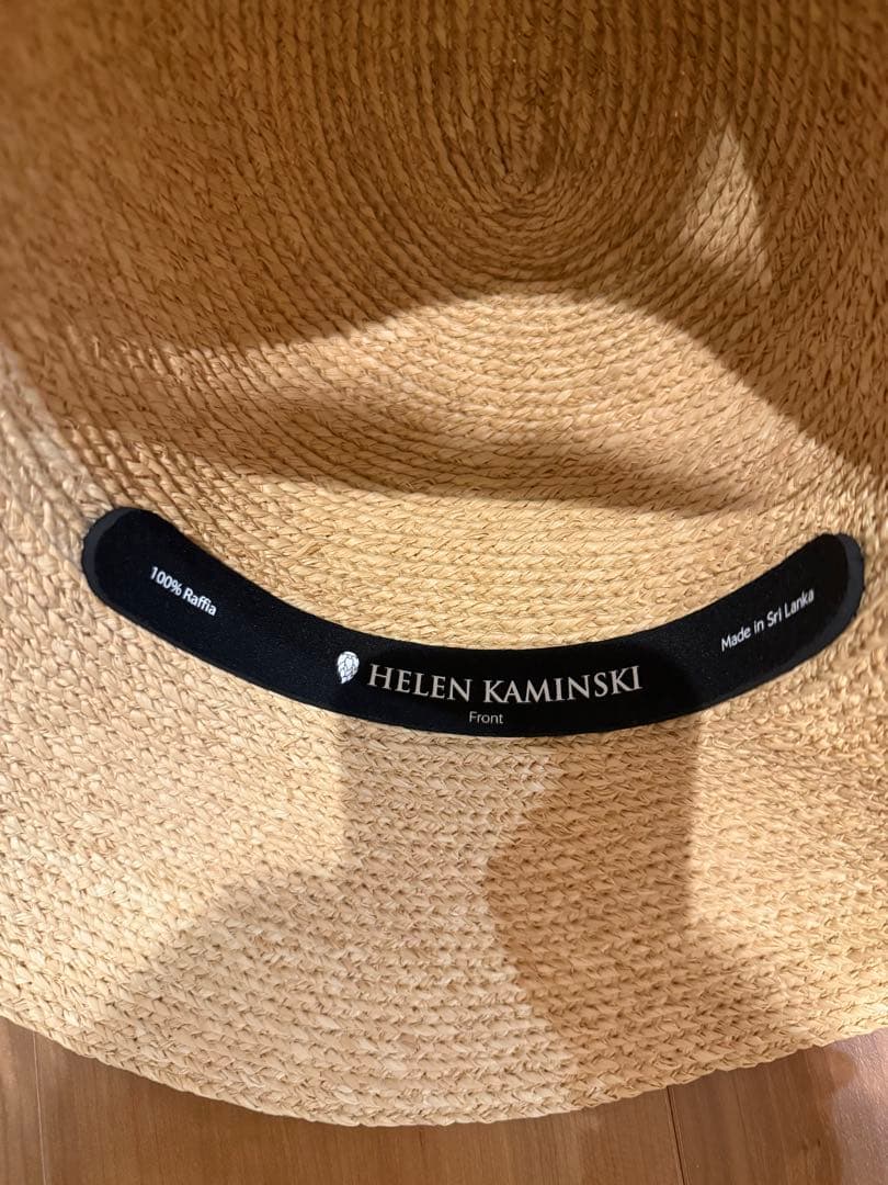 HELEN KAMINSKI麦わら帽子 黒リボン