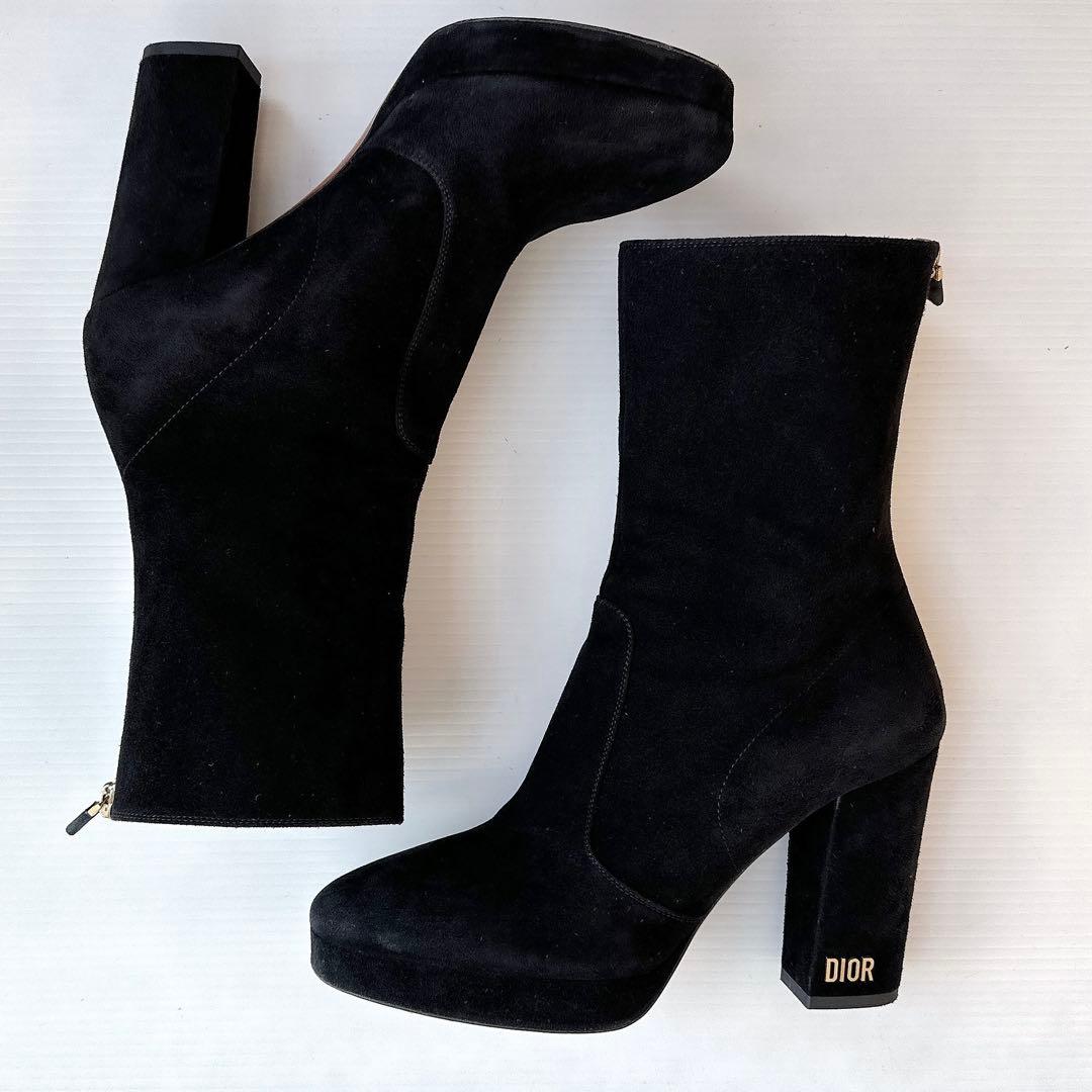DIOR ディオール　バックジップ　ショートブーツ　ブーティ　靴　美品　36.5