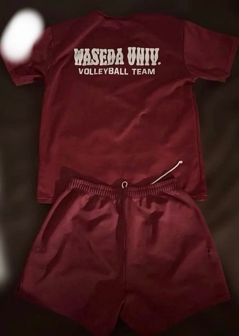 早稲田大学 男子バレーボール部 Tシャツ ユニホームゲームパンツ セット