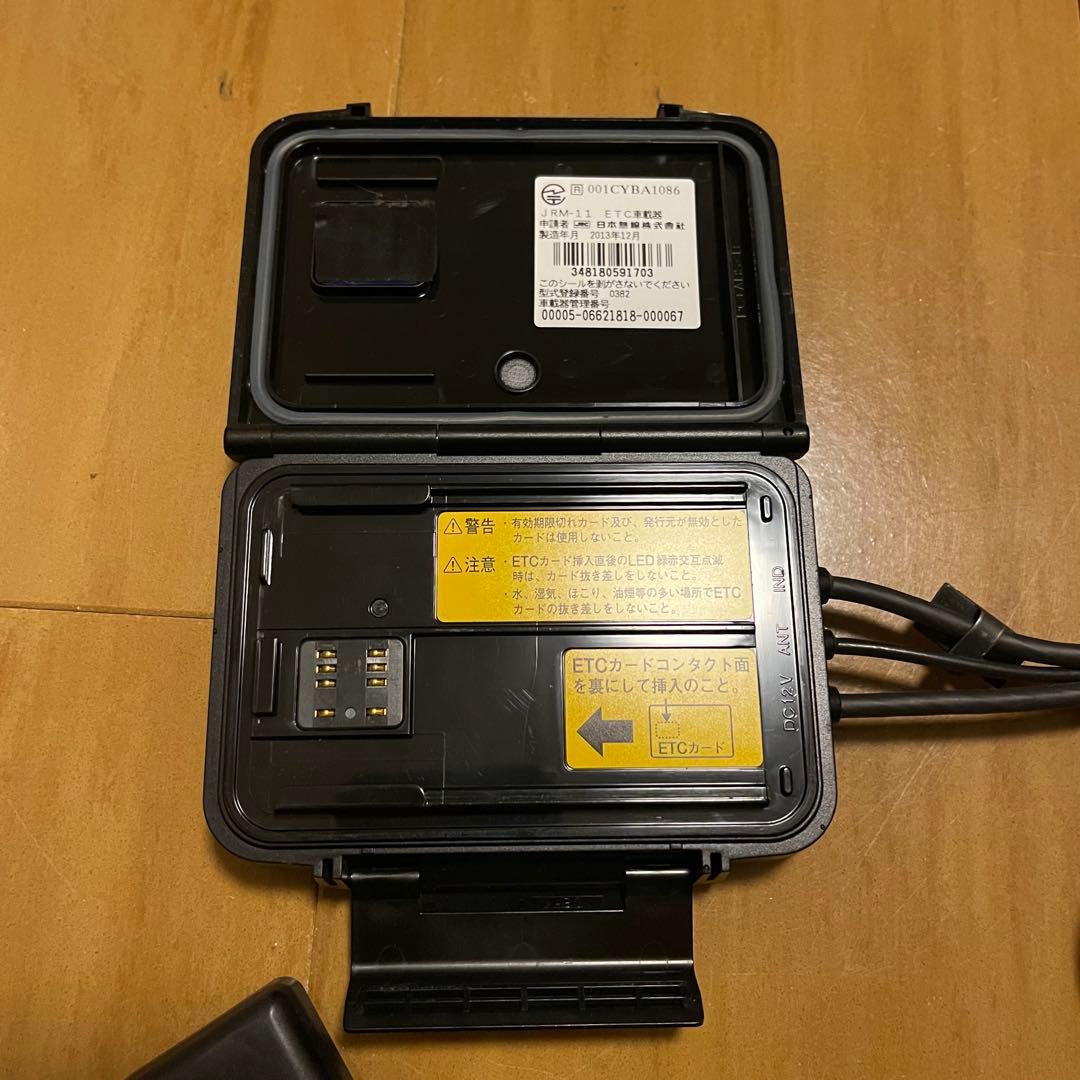 ETC車載器 ハーネス・YAMAHA製ケース付き JRM-11 バイク用