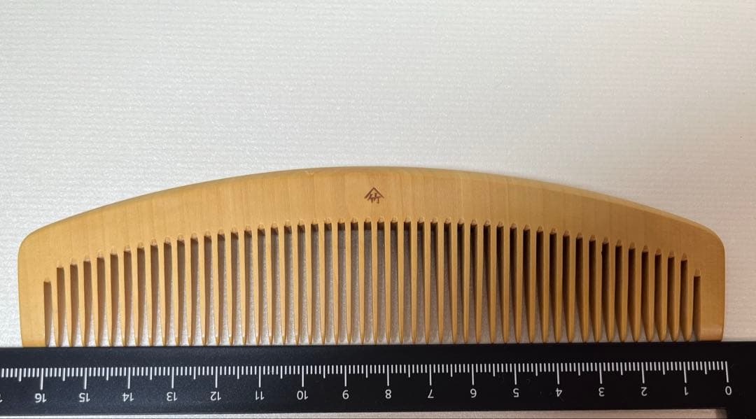 新品　十三や　日本産　極上　国産さつまつげ櫛　薩摩つげ櫛　5.5寸　伝統工芸品