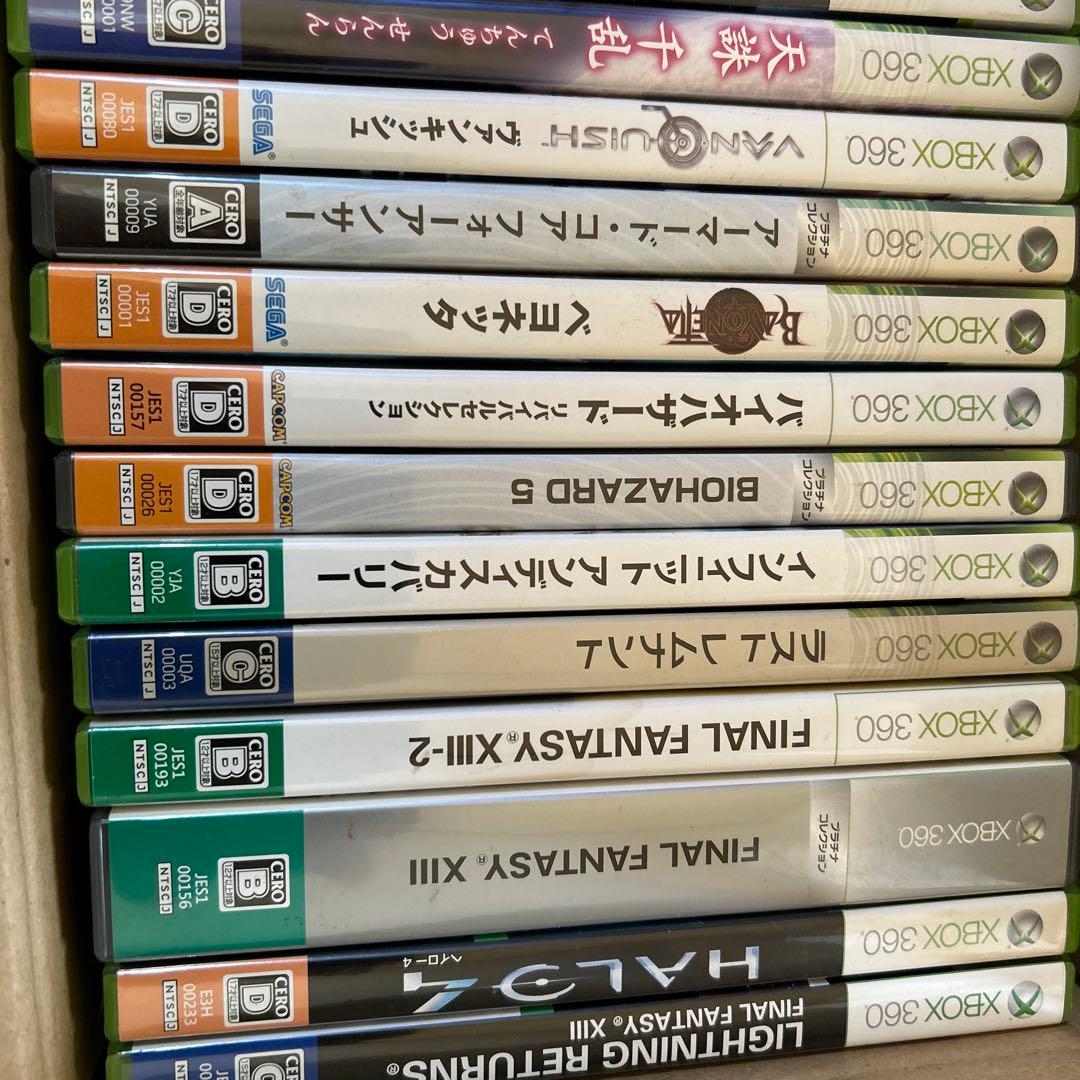 Xbox360本体　ゲームソフト注意コントローラーは、ありません