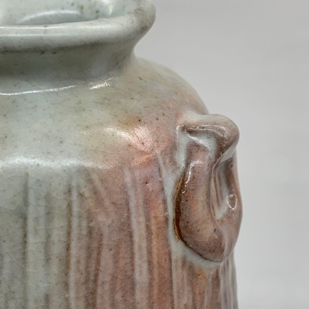 【花入20】萩5   遊環風耳付　高さ24㎝