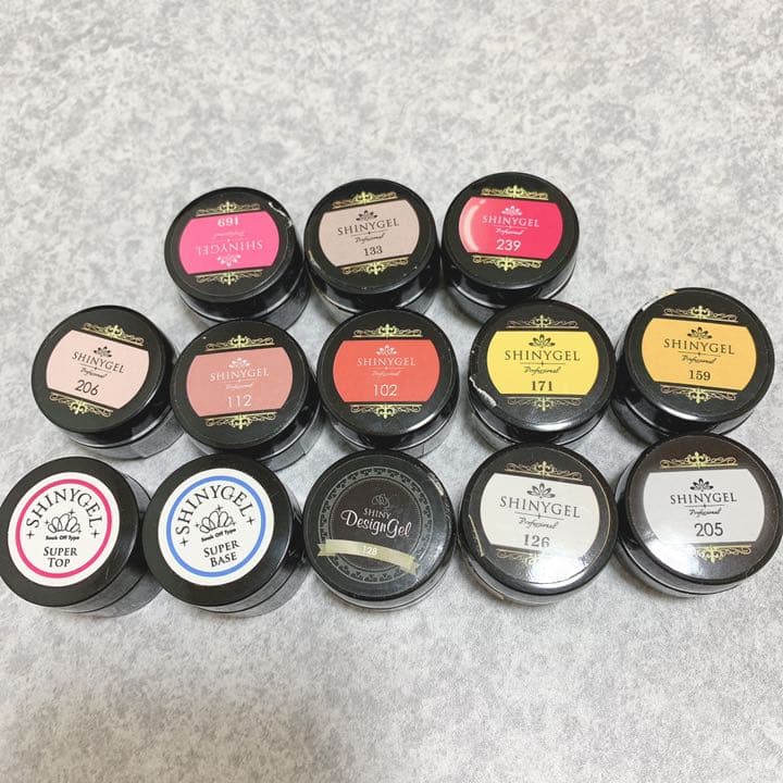 シャイニージェル　トップ　ベース　カラージェル　shinygel まとめ売り