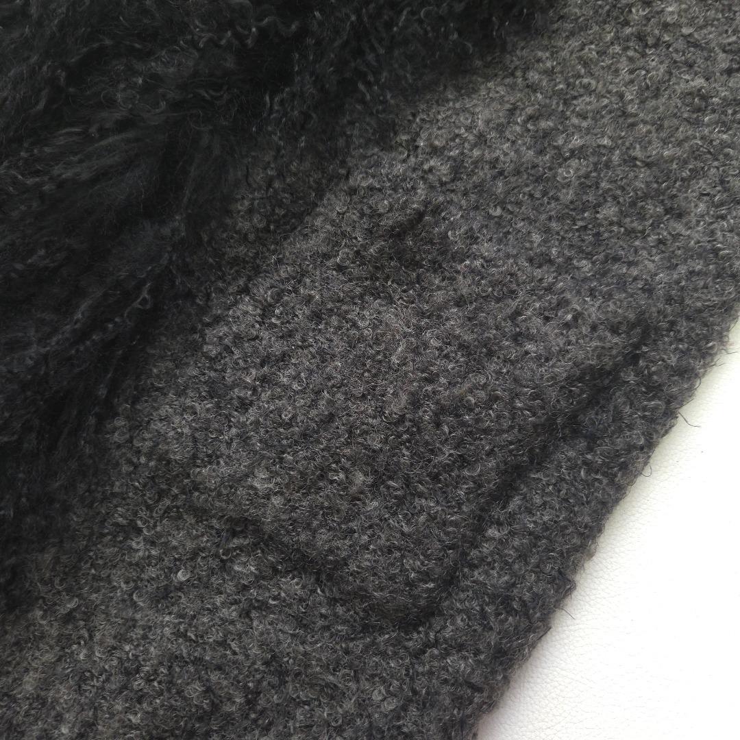 インゲボルグ　ラムファー　ロングベスト　ジレ　羽織　カーディガン　グレー　3　M