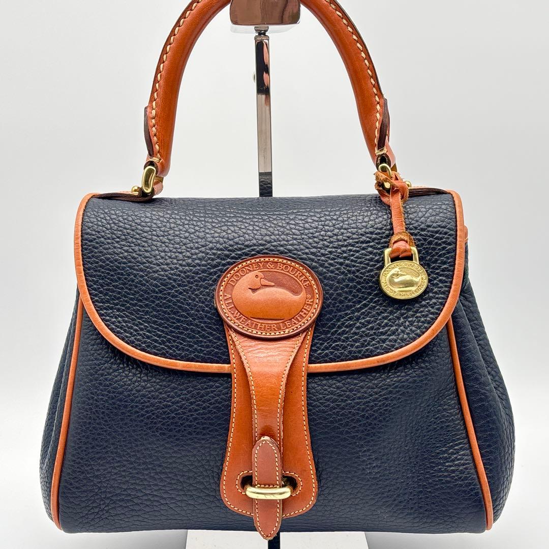 【希少】DOONEY&BOURKE ハンドバッグ ネイビー アヒル ネイビー