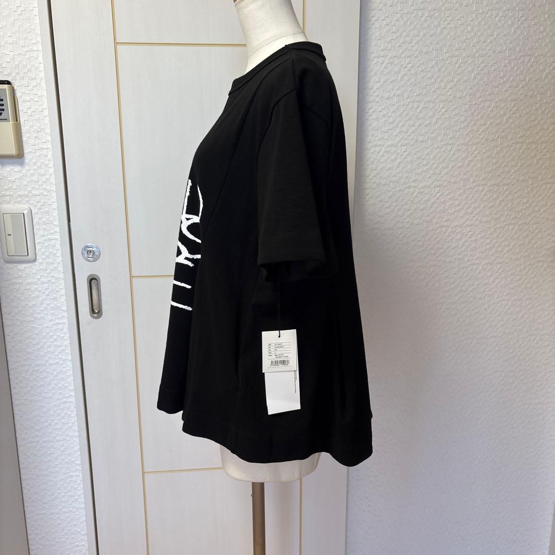 sacai Tシャツ　黒フレア