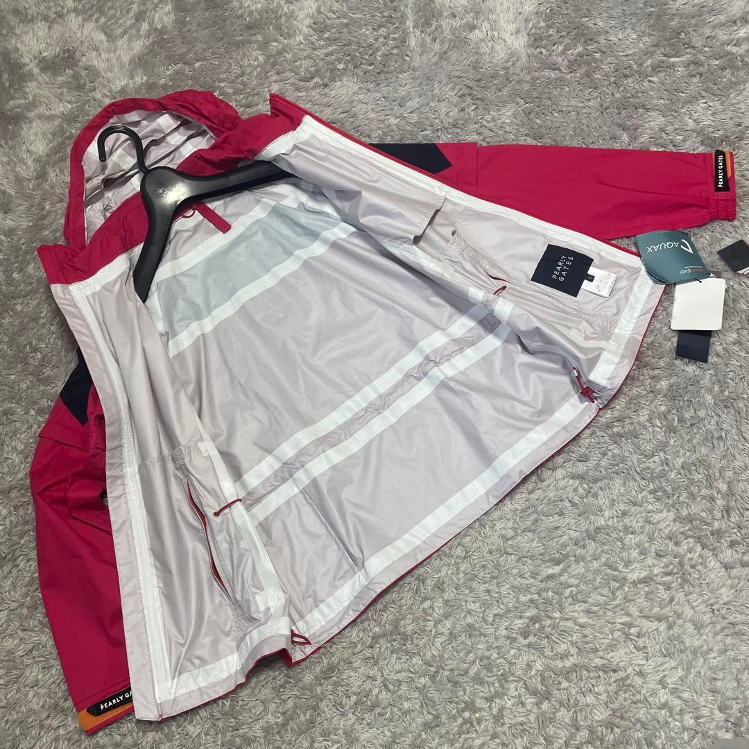 新品タグ付　パーリーゲイツ 4way レインジャケット AQUAX 撥水防水透湿