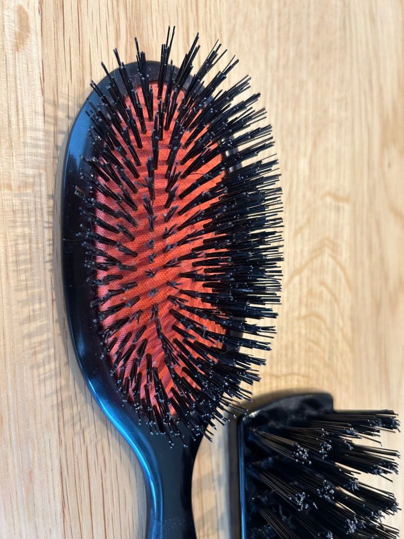 メイソンピアソン ハンディブリッスルダークルビー　クリーニングブラシ付き