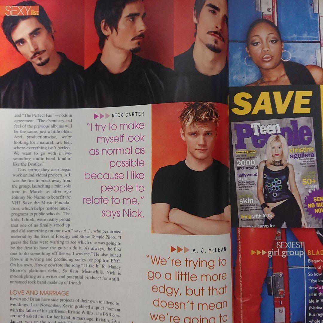 Teen People（ 昔のBack Street Boys)米雑誌 レア