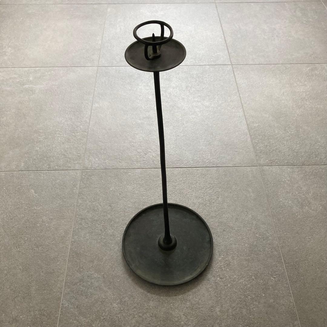 江戸時代 燭台 蝋燭立て 青銅製 茶道 瞑想 ヨガ ヒーリング 骨董 古美術