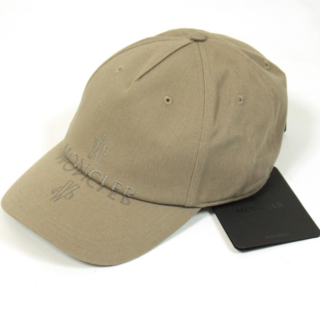 【新品】 MONCLER MATT BLACK　ベースボールキャップ　ミラーロゴ