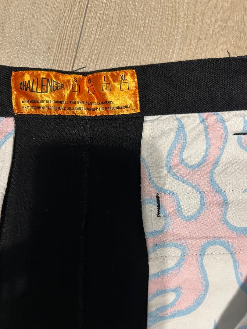 CHALLENGER 黒 ワークパンツ L