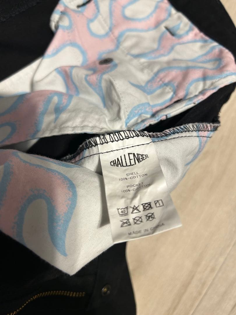 CHALLENGER 黒 ワークパンツ L