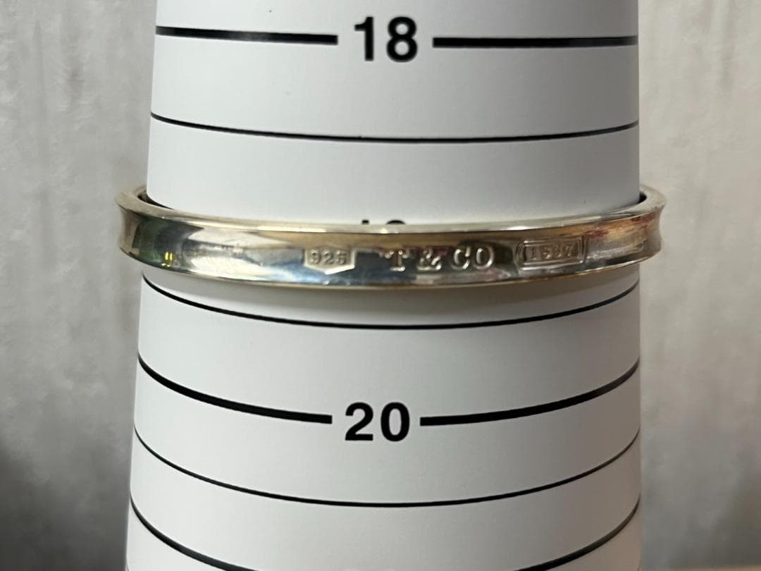 ティファニー 1837 ナローバングル 925 シルバー 約19cm 中古品