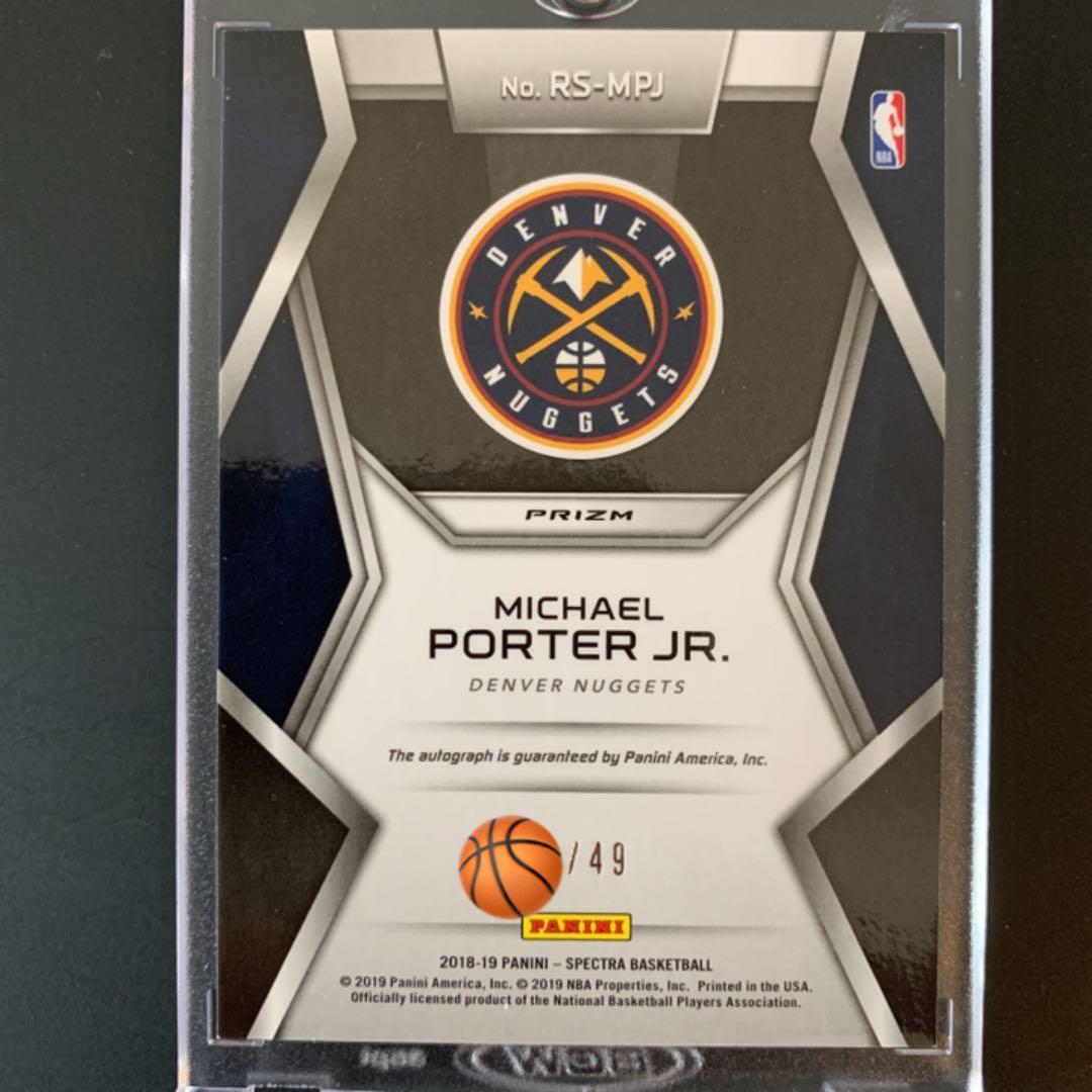 【限定49枚!!】Michael Porter Jr. RC 直筆サイン