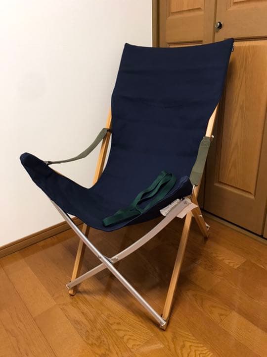 スノーピーク TAKEチェアロング　スティーブンアランコラボ　ネイビー