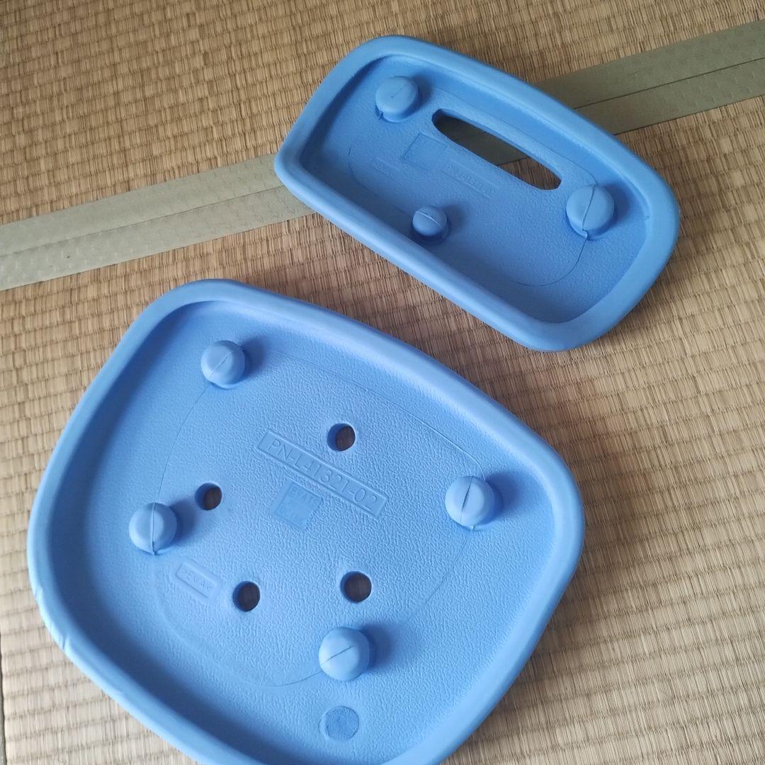 パナソニック　シャワーチェア　背もたれ　座面クッション　ブルー