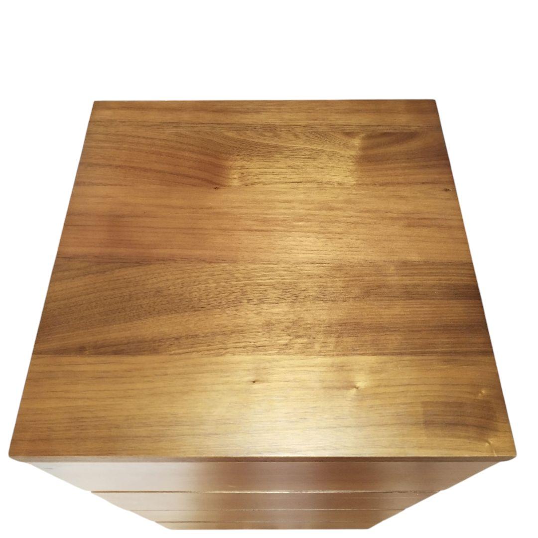 【廃盤希少】無印良品 4段チェスト ウォールナット材 足つき