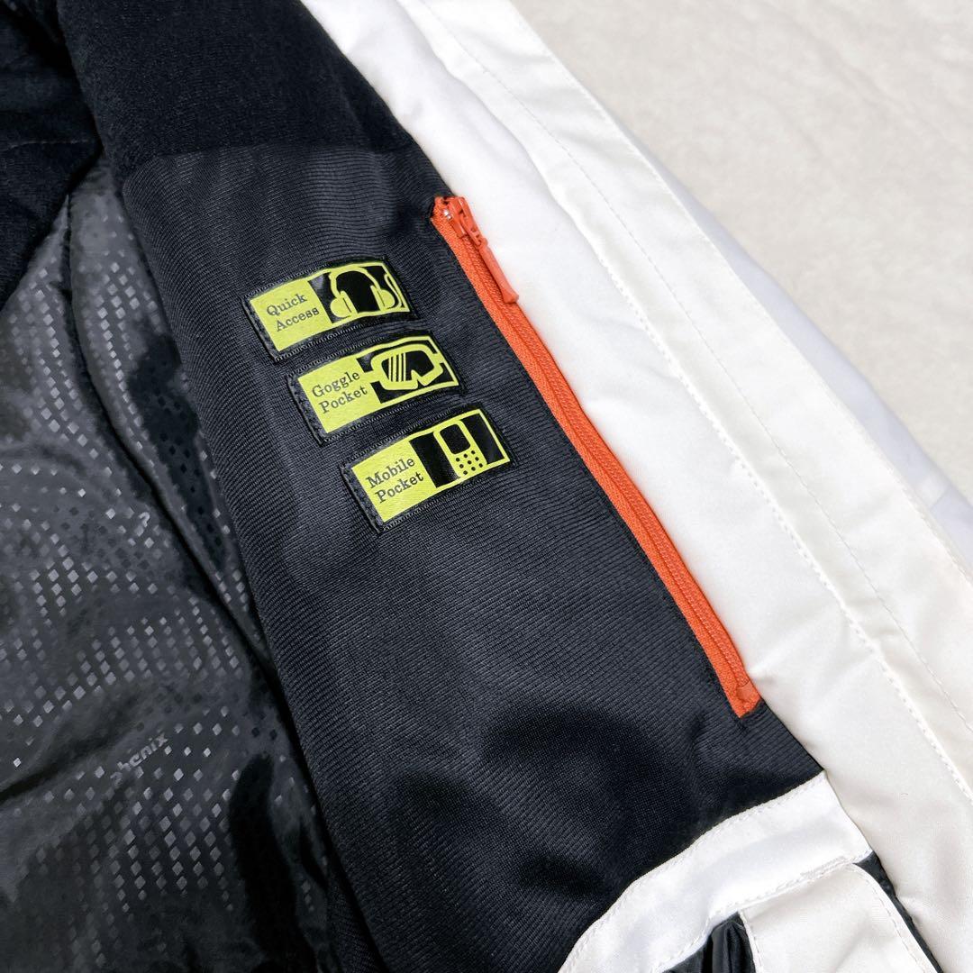 【極美品】PHENIX スキーウェア Lサイズ ホワイト/グレー　ブラック