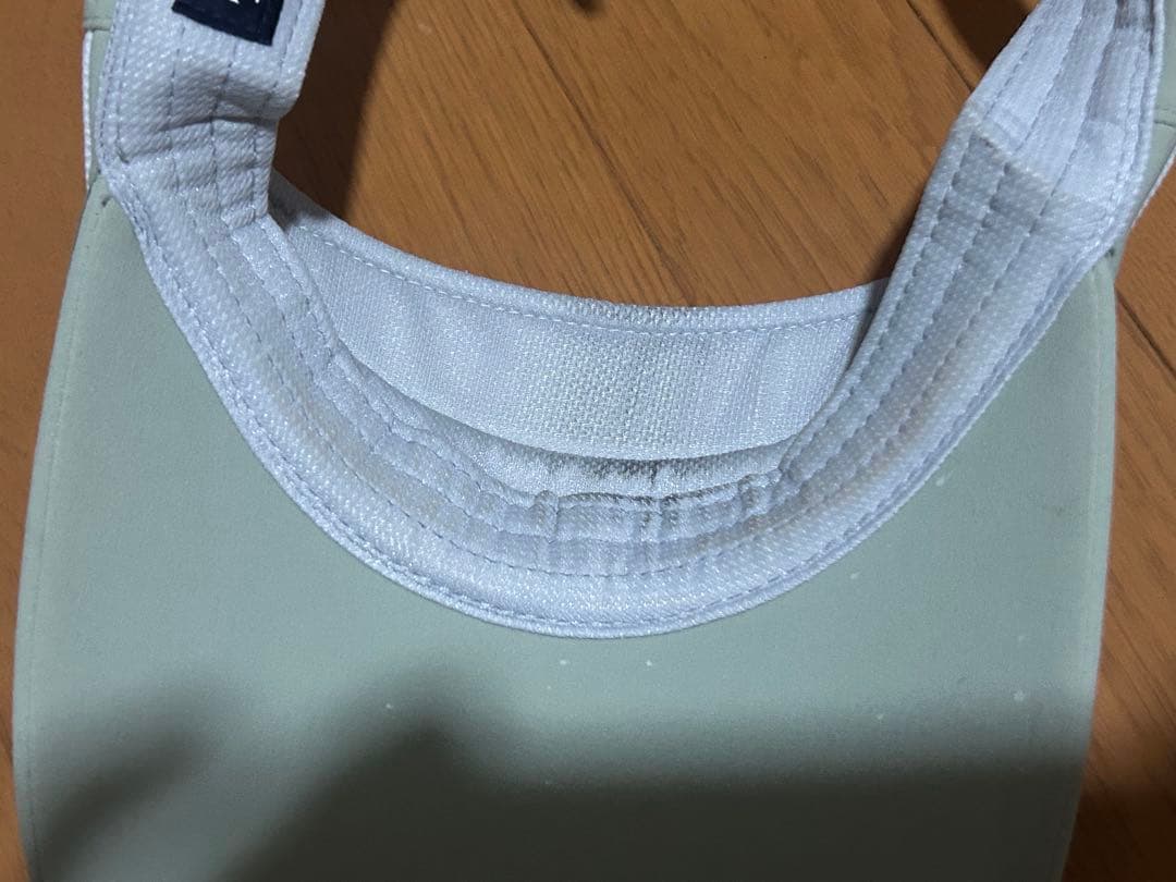 descenteライトグリーンシャツ サンバイザーセット サイズM