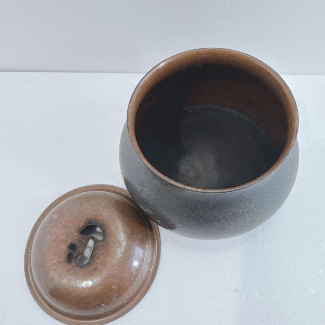 m*u様 玉川堂 鎚起銅器 茶こぼし 建水 セット 昭和レトロ 急須 茶瓶 湯沸