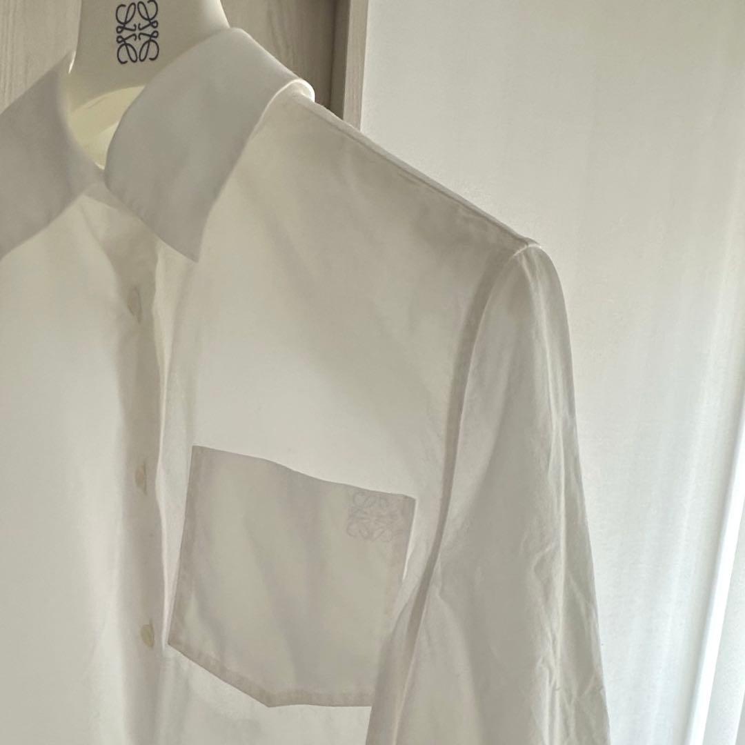 LOEWE ロエベ　トラペーズシャツ ホワイト