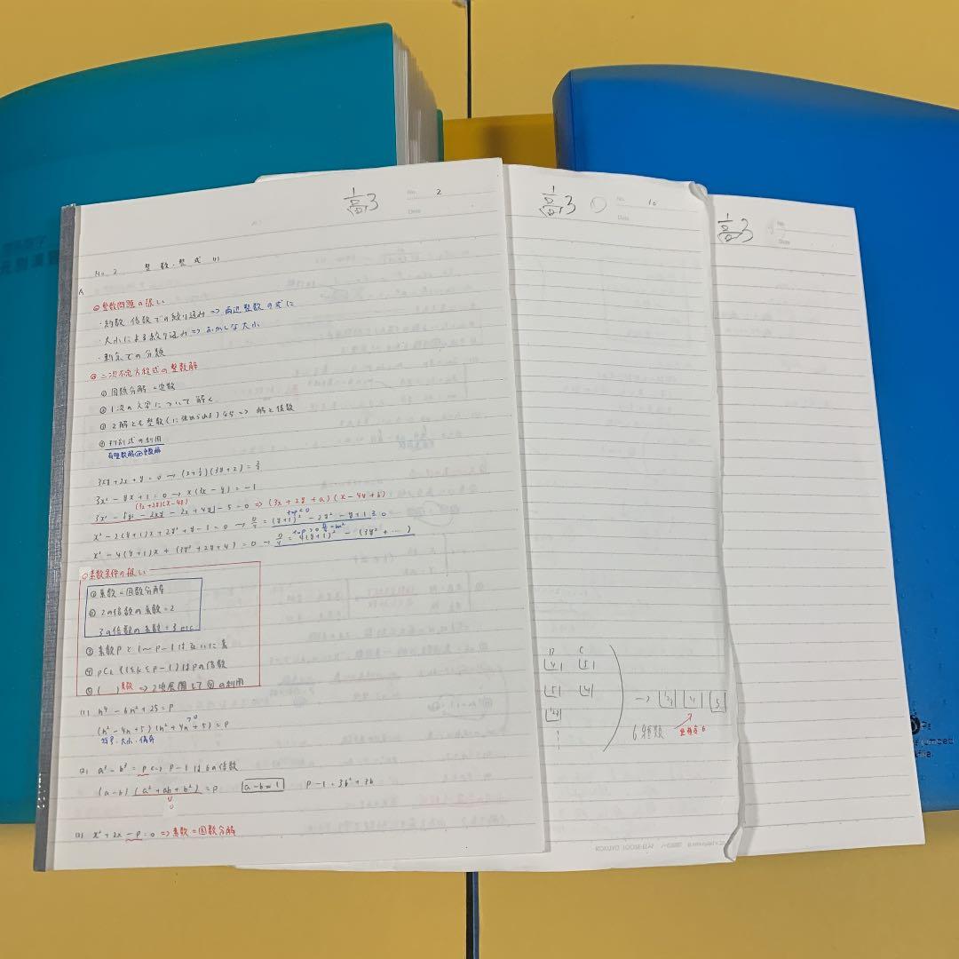 鉄緑会　高3 数Ⅲ 教科書　問題集　板書　解説プリント　復習テスト　通年　セット