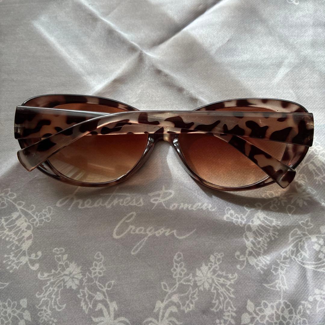 JINS 目が小さくならないメガネ ライトブラウン ケースメガネ拭、サングラス付