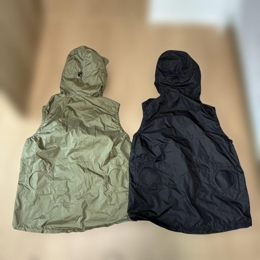 KIU 空調服フード付きベスト 洗い替え2色セット　Lサイズ