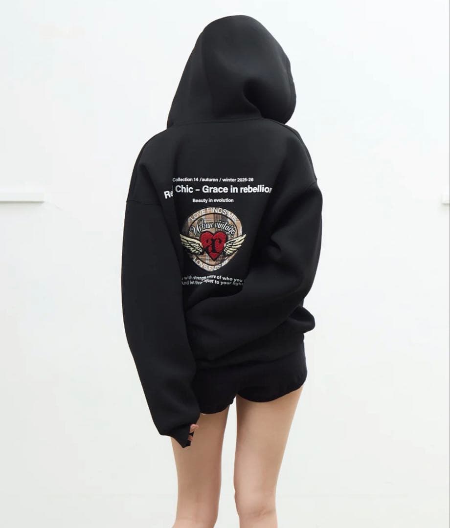 エンジェルハートロゴジップフーディ