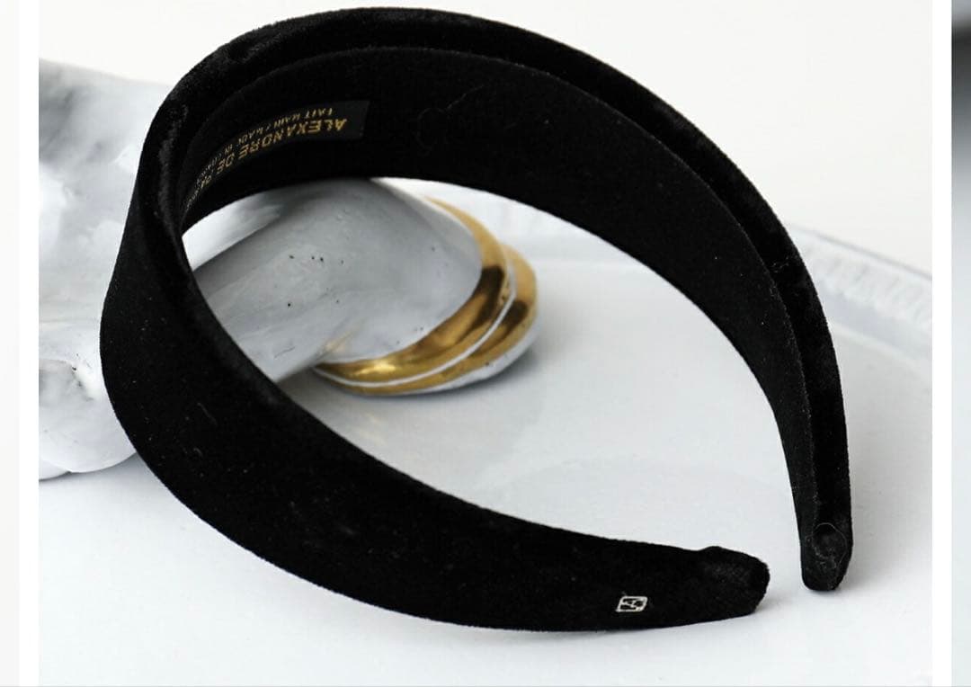 アレクサンドルドルドゥパリ ブラック ヘアカチューシャ