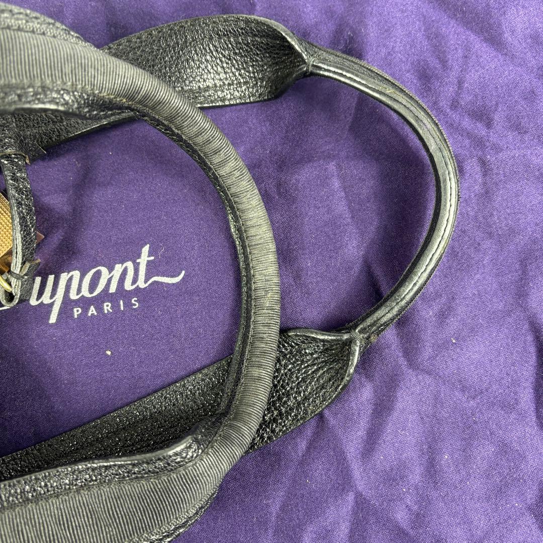 S.T.Dupont エステーデュポン　レザー ボストンバック ライターチャーム