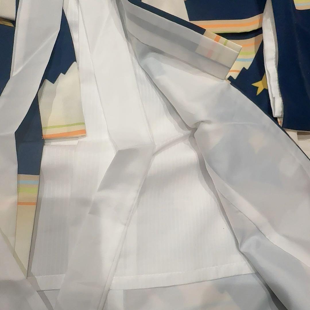 3歳 七五三 男の子 着物 被布 お参り 前撮り セット くま 青 茶