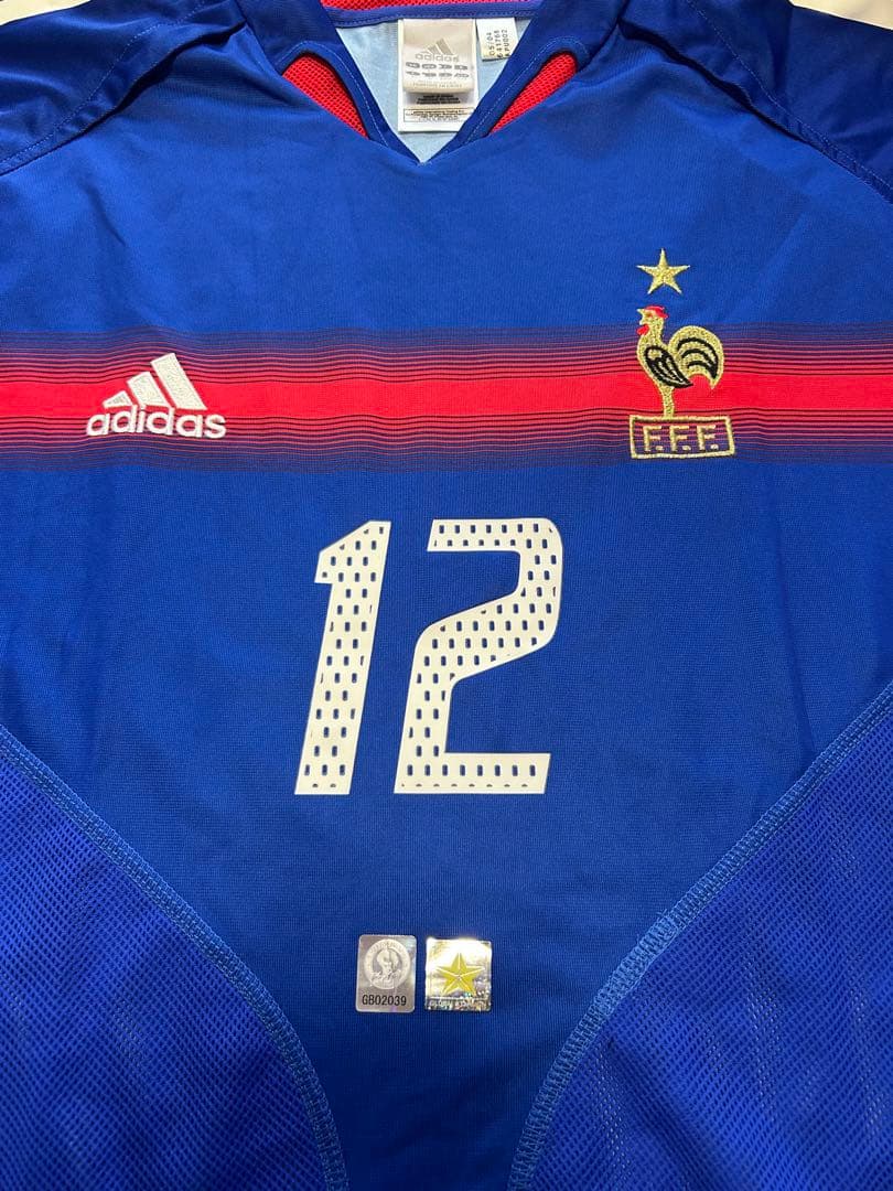 ティエリアンリ　サイン入りユニホーム　フランス代表　認証シール付き