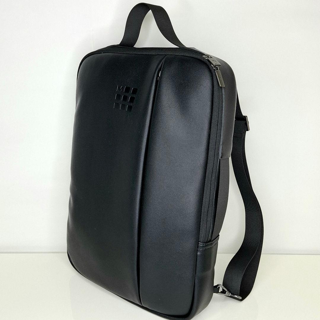 美品 モレスキン Moleskine 2WAY ビジネスバッグ リュック レザー